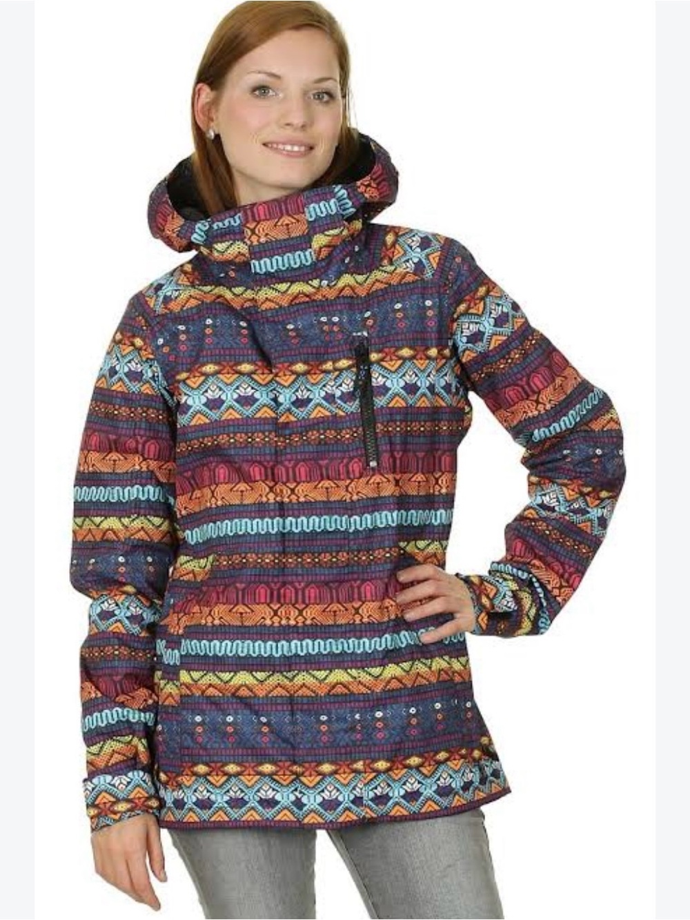 Burton horizon dry ride Multi-Color Patterned Ski Jacket Mountain Dew